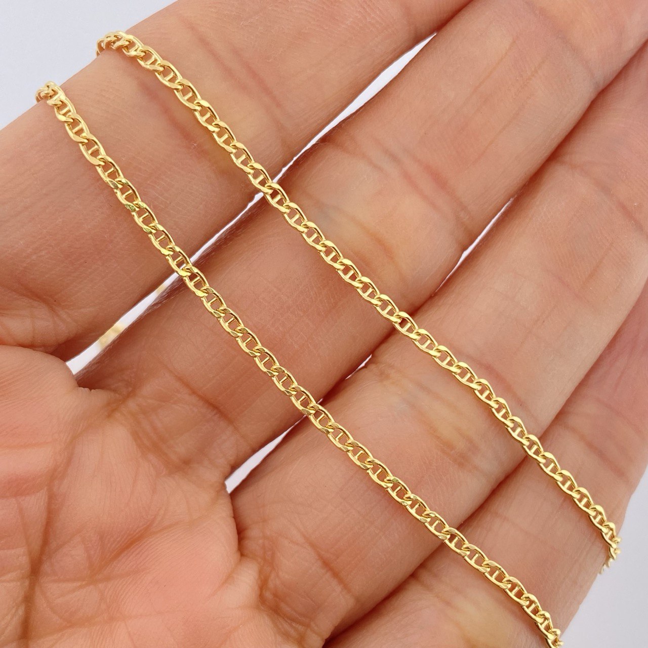 Flat Mariner Chain 2.05gr / 45.5cm / 18K Yellow Gold +3 &
