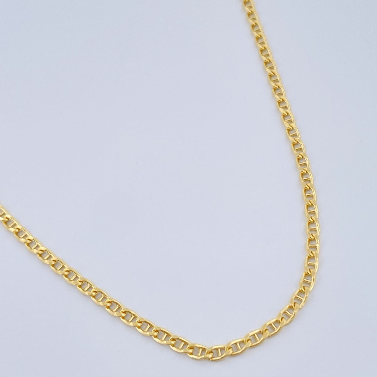 Flat Mariner Chain 2.6gr / 23.8in / 18K Yellow Gold +3 &