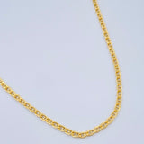 Flat Mariner Chain 2.6gr / 23.8in / 18K Yellow Gold +3 &