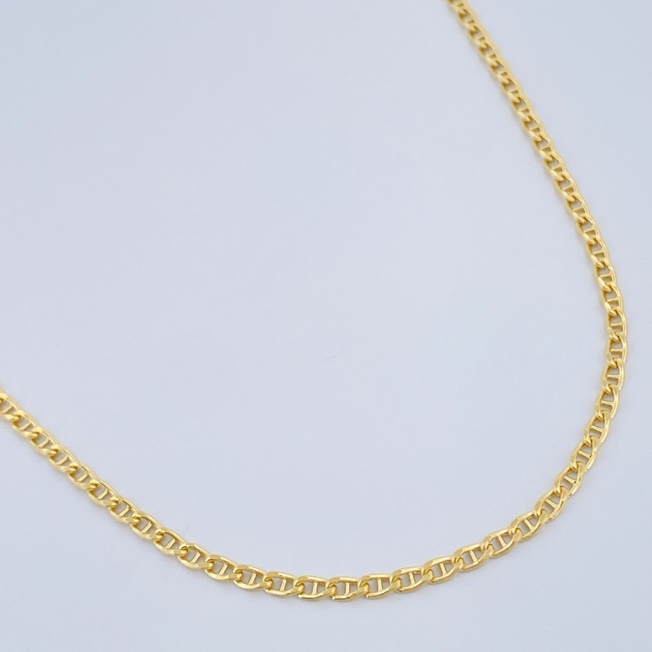 Flat Mariner Chain 2.6gr / 23.6in / 18K Yellow Gold +3 &