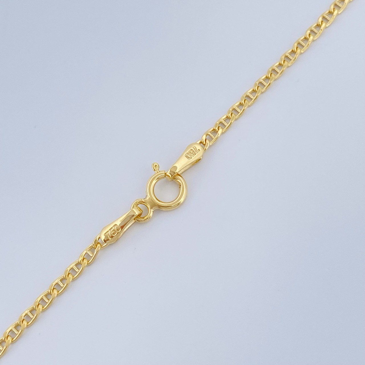 Flat Mariner Chain 2.6gr / 23.6in / 18K Yellow Gold +3 &