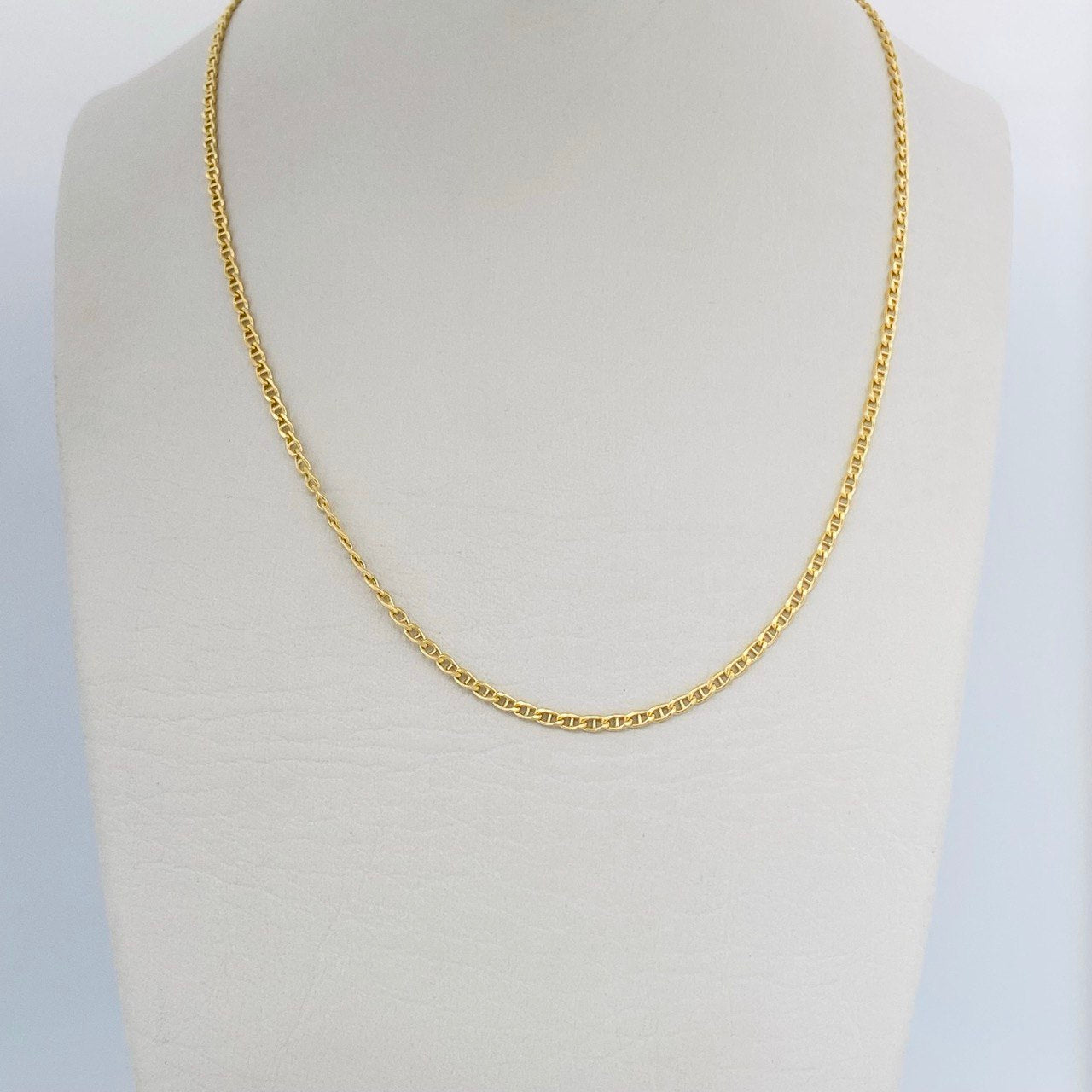 Flat Mariner Chain 2.6gr / 23.6in / 18K Yellow Gold +3 &