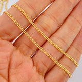 Flat Mariner Chain 2.6gr / 23.6in / 18K Yellow Gold +3 &