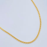 Flat Mariner Chain 1.95gr / 17.7in / 18K Yellow Gold +3 &