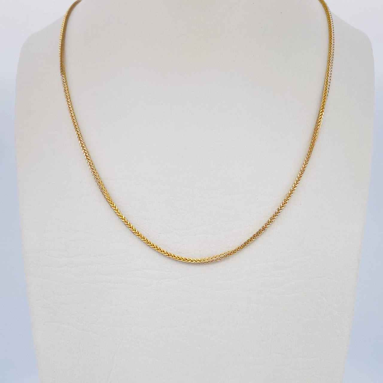 Franco Chain 2.15gr / 45cm / Two Tone Yellow White 18K +3 &