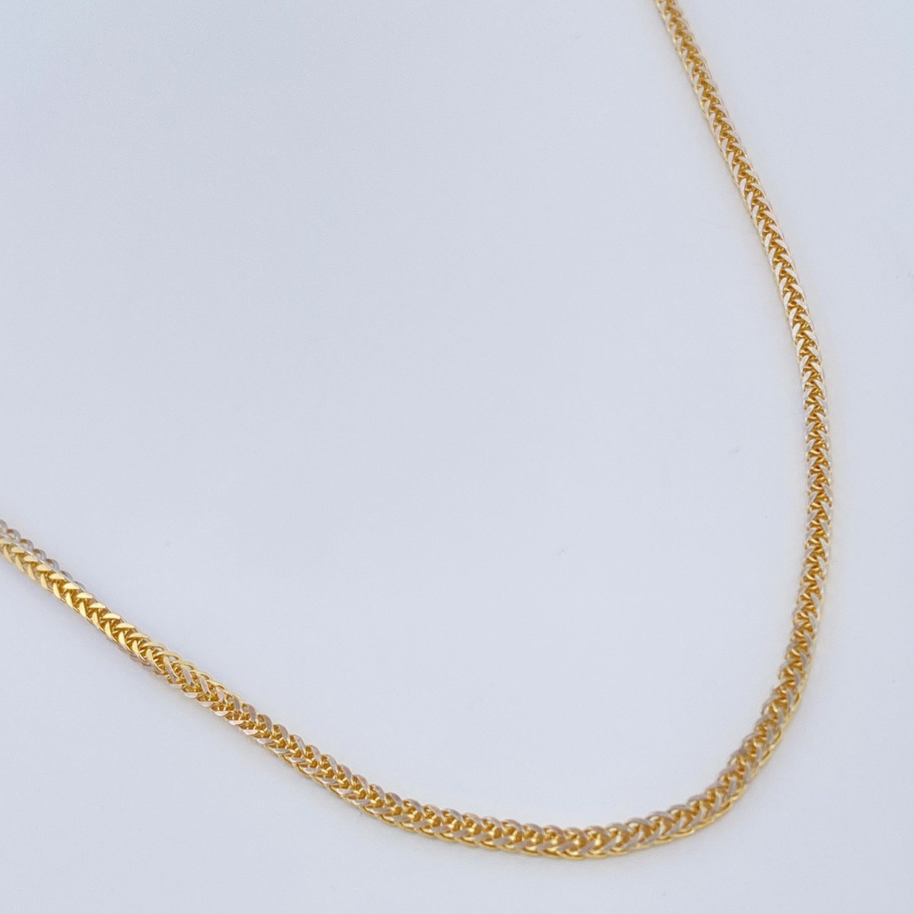 Franco Chain 2.15gr / 45cm / Two Tone Yellow White 18K +3 &