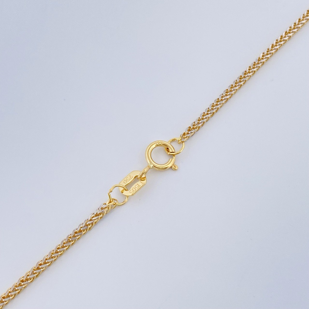 Franco Chain 2.15gr / 45cm / Two Tone Yellow White 18K +3 &