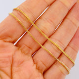 Franco Chain 2.15gr / 45cm / Two Tone Yellow White 18K +3 &