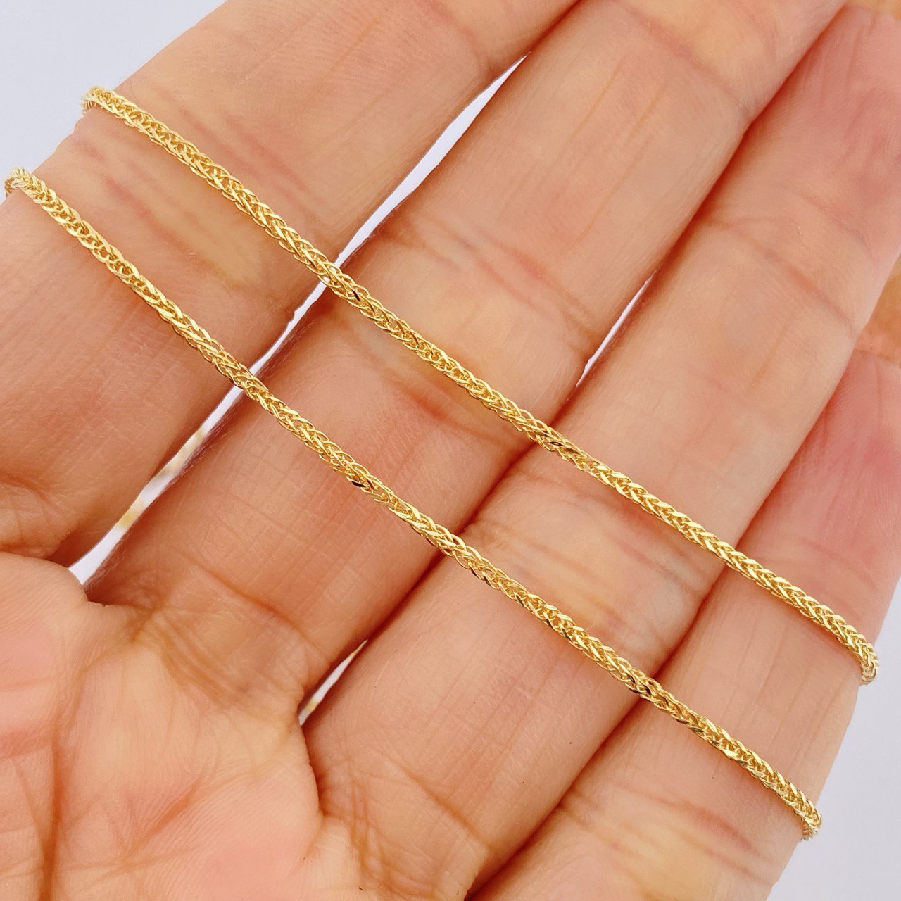 Franco Chain 2gr / 40cm / Two Yellow White Gold +3 18K &