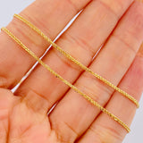 Franco Chain 2gr / 40cm / Two Yellow White Gold +3 18K &
