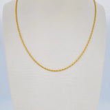 Cadena Lazo 1gr / 20 in / 2mm Oro Amarillo +3 18K $