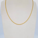 Rope Chain 0.85gr / 44.5cm / Yellow Gold +3 18K &