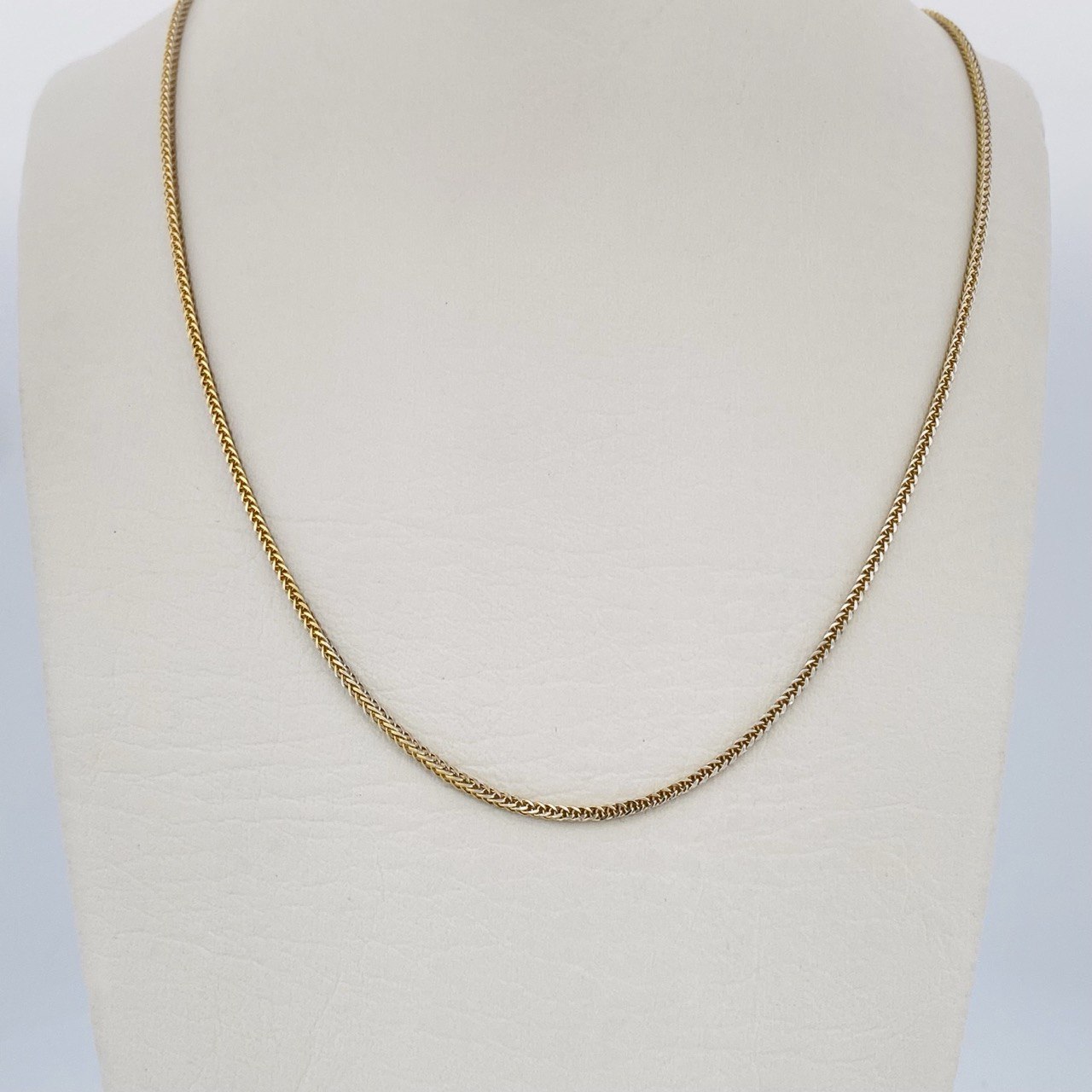 Franco Chain 1.9gr / 40cm / Two Tone Yellow White +3 18K &
