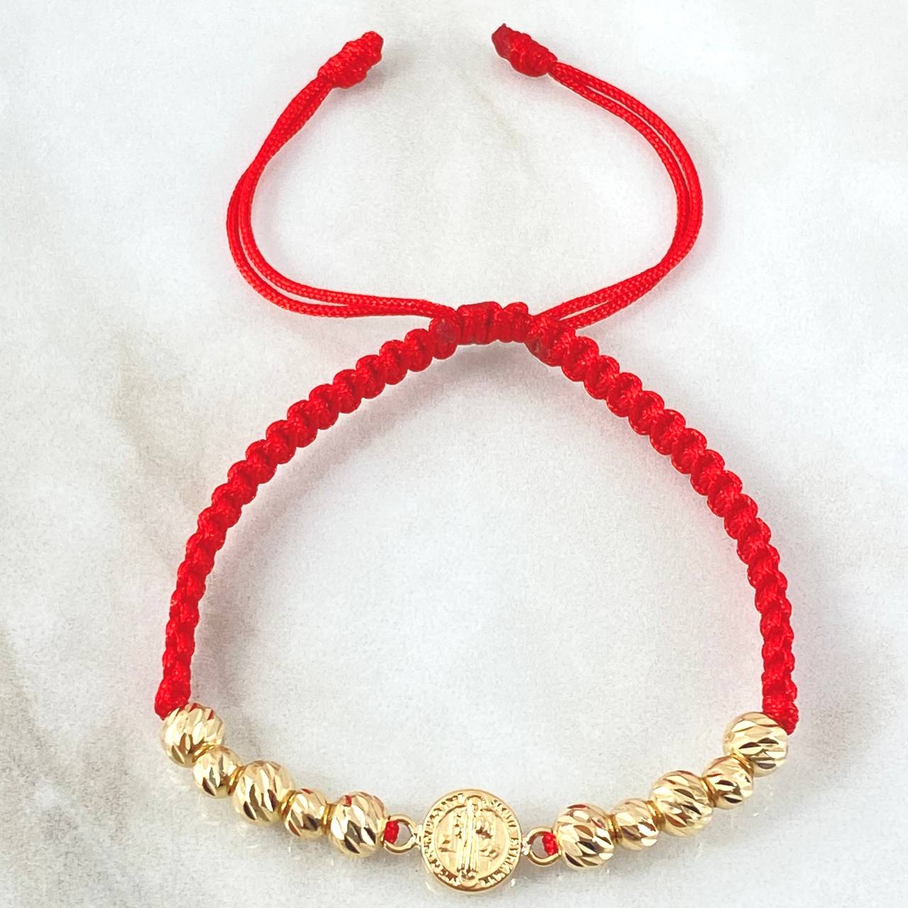 Red Bracelet Charm San Benito 1.7gr / 18K Yellow Gold ©