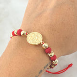 Red Bracelet Charm San Benito 3.6gr / 18K Yellow Gold ©