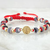 Red Bracelet Charm San Benito 1.7gr / 18K Yellow Gold ©