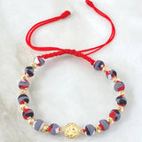 Red Bracelet Charm San Benito 1.7gr / 18K Yellow Gold ©