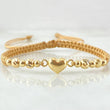 Pulsera Dorada Herraje Corazon 1.06gr / Oro Amarillo 18K ©