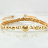 Pulsera Dorada Herraje Corazon 1.06gr / Oro Amarillo 18K ©