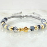 Gray Bracelet Charm Money Bag 1.25gr / 18K Yellow Gold ©