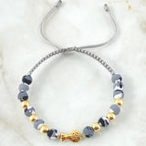 Gray Bracelet Charm Money Bag 1.25gr / 18K Yellow Gold ©