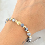 Gray Bracelet Charm Money Bag 1.25gr / 18K Yellow Gold ©
