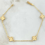 Classic Link Bracelet Clover 2.4gr / 18.5cm / 18K Yellow Gold