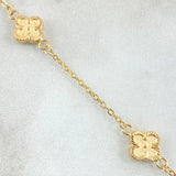 Classic Link Bracelet Clover 2.4gr / 18.5cm / 18K Yellow Gold