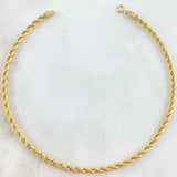 Anklet Bow 2.25gr / 9.4in / 18K Gold +3