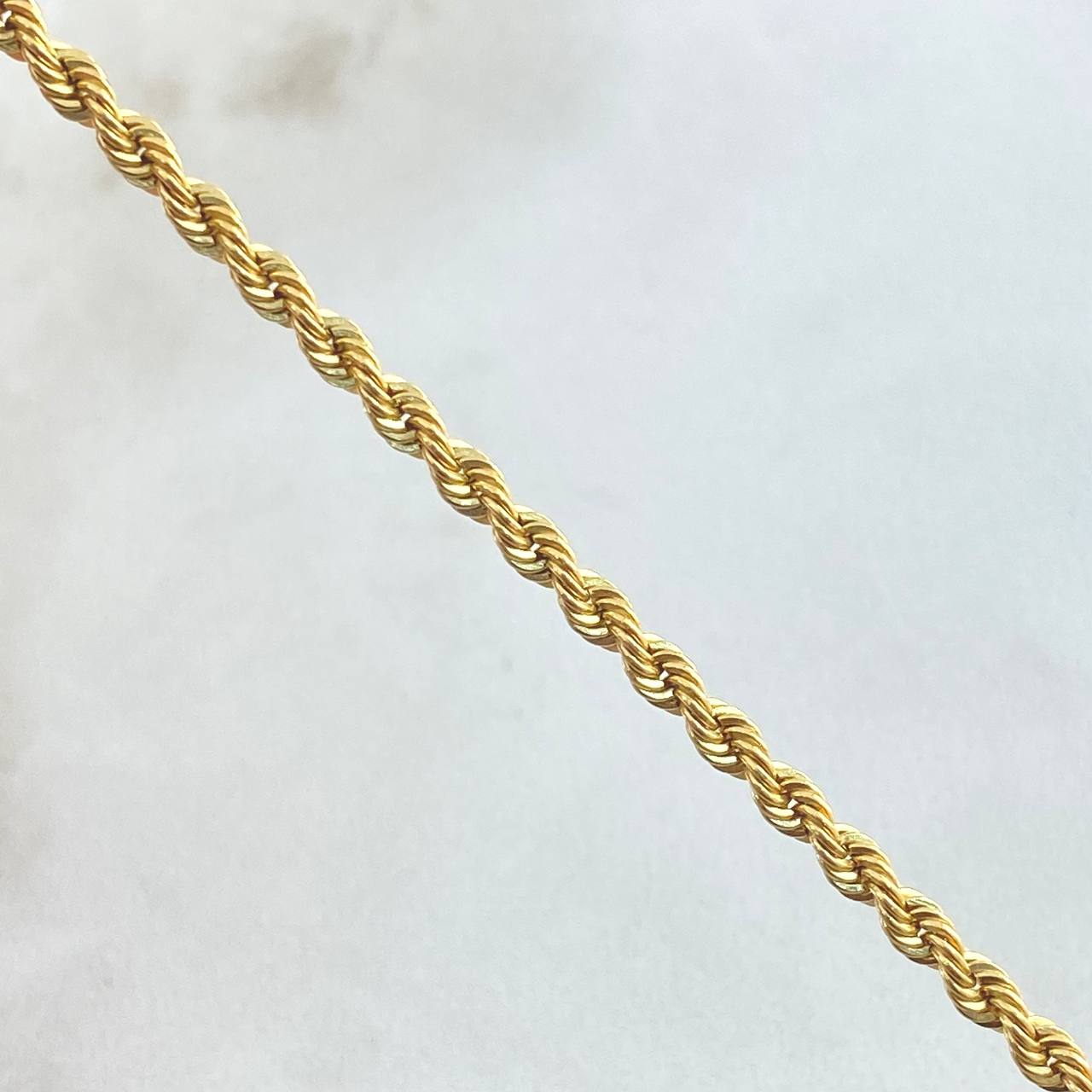 Anklet Bow 2.25gr / 9.4in / 18K Gold +3
