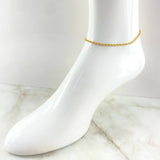 Anklet Bow 2.25gr / 9.4in / 18K Gold +3