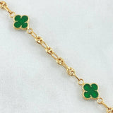 Pulso GC Trebol 3.95gr / 18.5cm / Oro Amarillo 18K ©