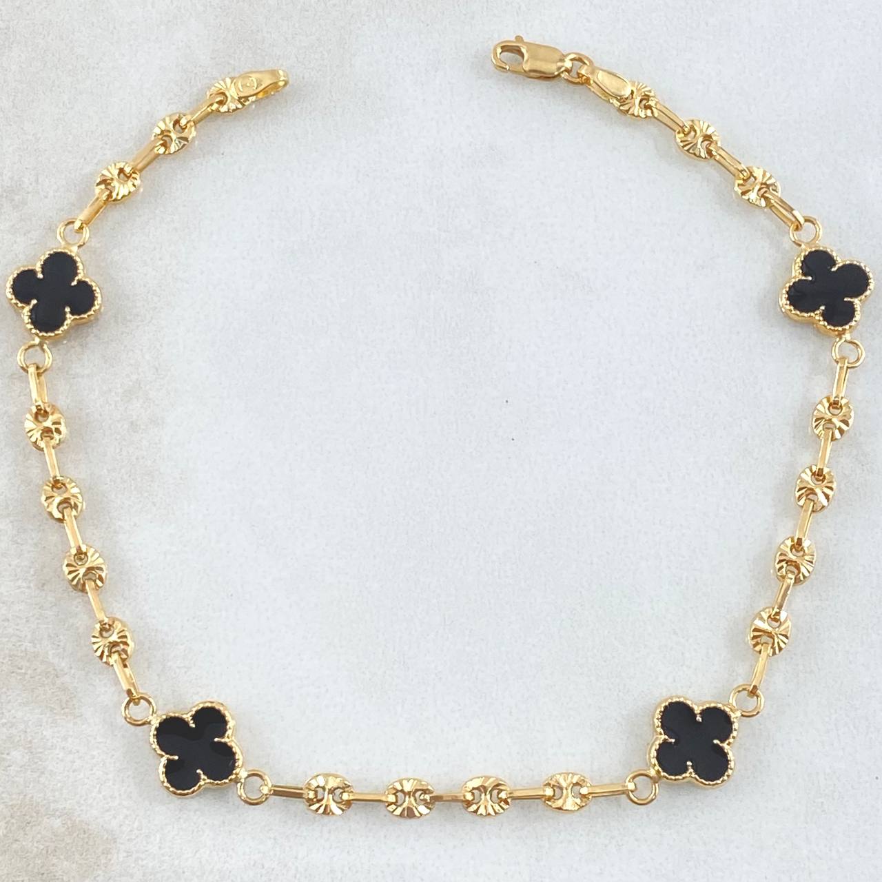 Bracelet GC Black Clover 3.85gr / 7.5in / 18K Gold Yellow ©