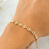 Bracelet GC 3.6gr / 8.5in / 18K Gold
