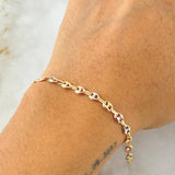 Bracelet GC 2.7gr / 20.5cm / Three 18K Gold ©