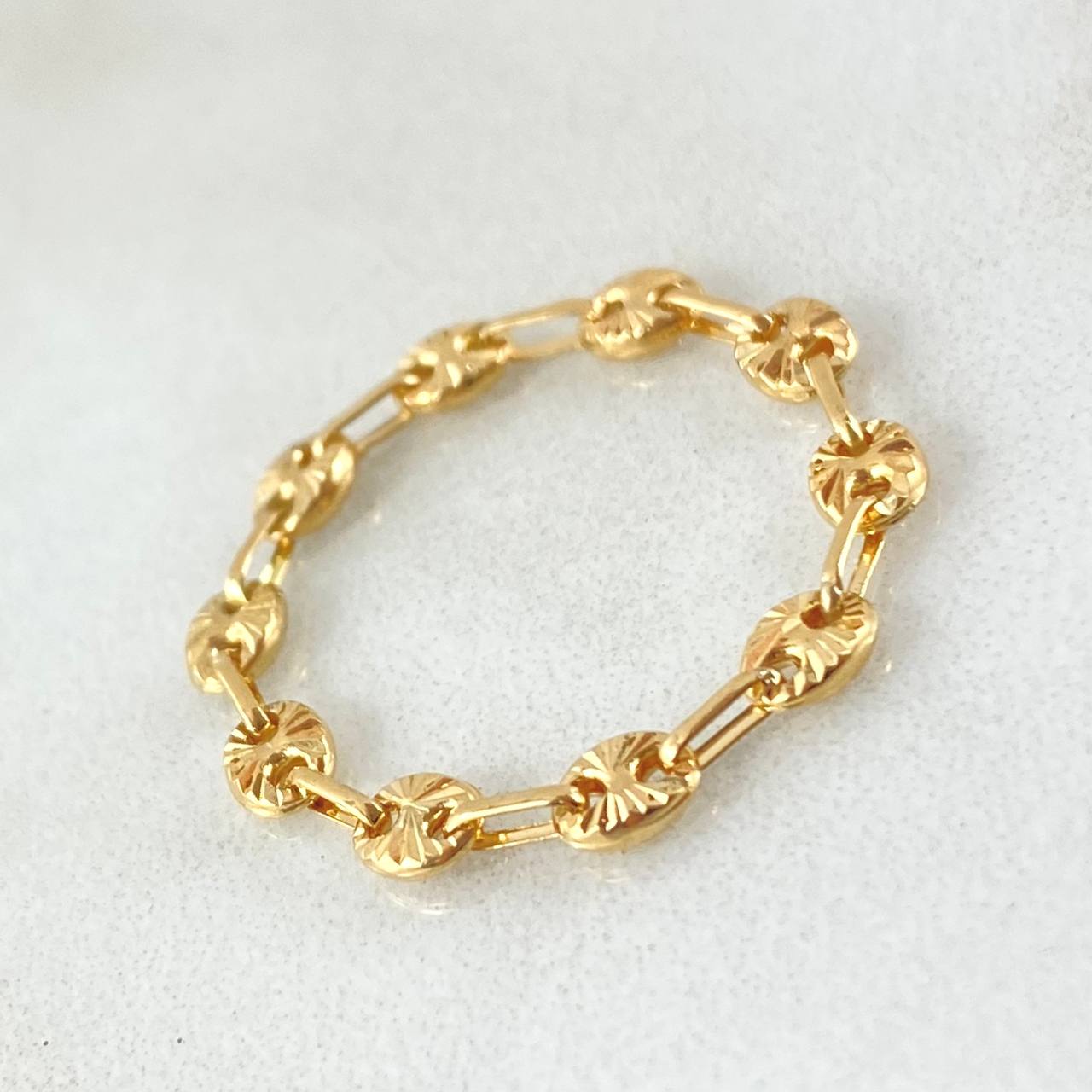 Ring Gc 0.85gr / T10 - 9 1/2 / 4mm 18K Yellow Gold ©