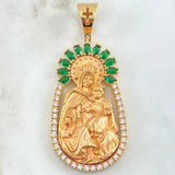 Pendant Virgin of Carmen 27.8gr / 7cm / 18K Yellow Gold