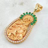 Pendant Virgin of Carmen 27.8gr / 7cm / 18K Yellow Gold