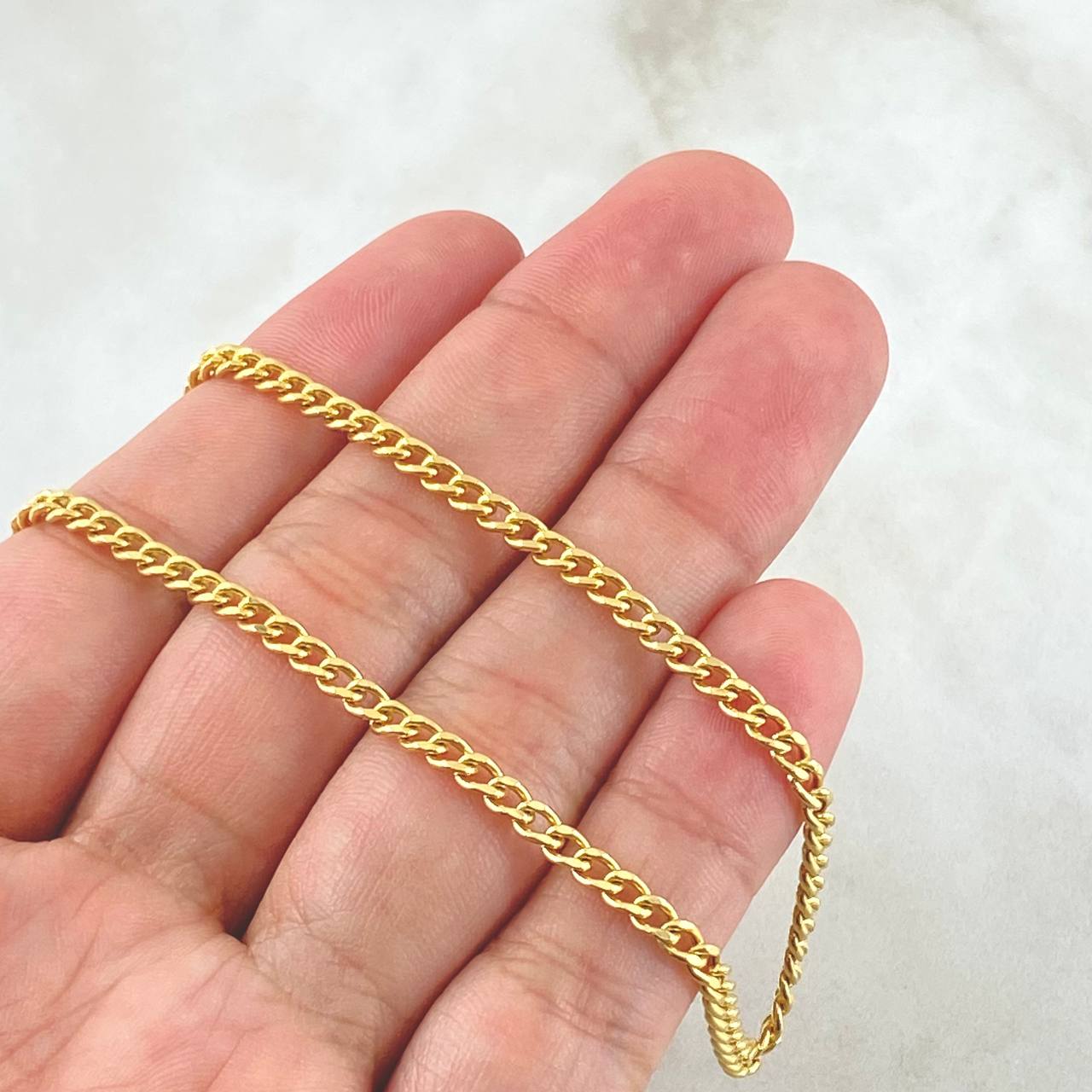 Cuban Links 7.65gr / 60cm / 18K Yellow Gold +1