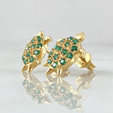 Turtle Stud Earrings 3gr / 1.4cm / 18K Yellow Gold
