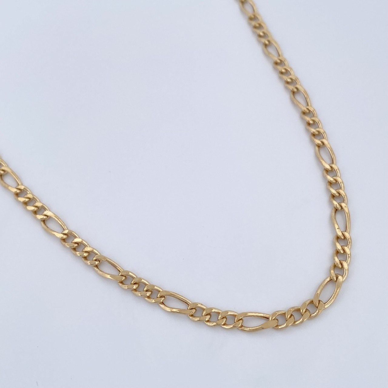 Figaro Chain 9.7gr / 60cm / 18K Yellow Gold +1 &