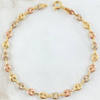 Bracelet GC 2.95gr / 8.1in / Three 18K Golds ©
