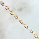 Bracelet GC 3.3gr / 7.9in / Three 18K Golds