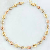 Bracelet GC 3.05gr / 20cm / Three 18K Golds *