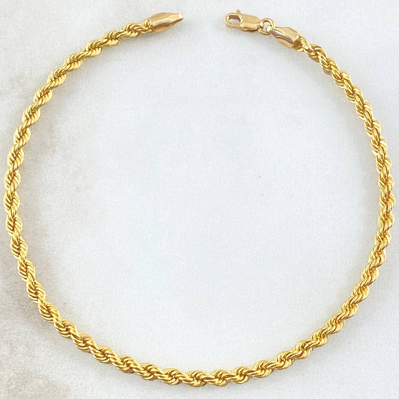 Rope Bracelet 1.5gr / 19cm / Yellow Gold +3 18K *