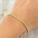 Rope Bracelet 1.5gr / 19cm / Yellow Gold +3 18K *