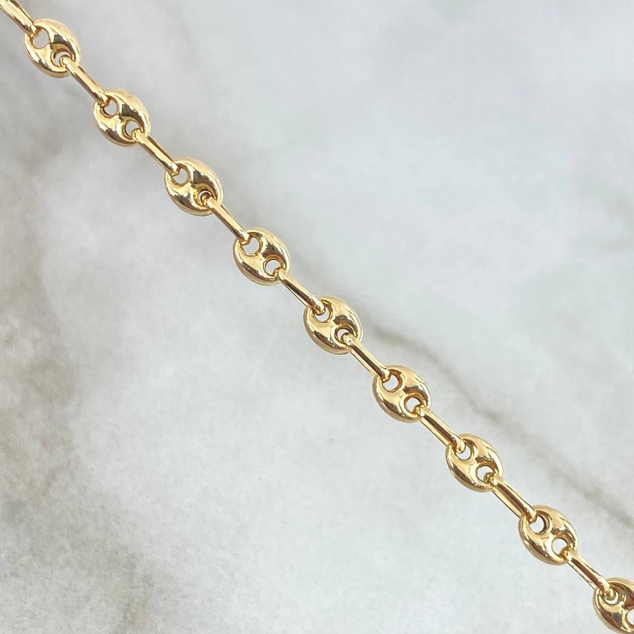 Bracelet GC 3.15gr / 20cm / 3.3mm Smooth 18K Yellow Gold