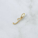 Dije Letra J Cursiva 0.3gr / 3/4 in / Oro Amarillo 18K ©