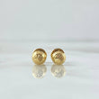 Topos Media Bola 0.6gr / 5mm Diamantado Lineal Oro Amarillo 18K