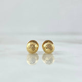 Topos Media Bola 0.6gr / 5mm Diamantado Lineal Oro Amarillo 18K